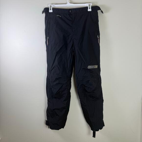 Y2K Spyder black winter gorpcore ski/snow pants mens Large - Picture 1 of 8